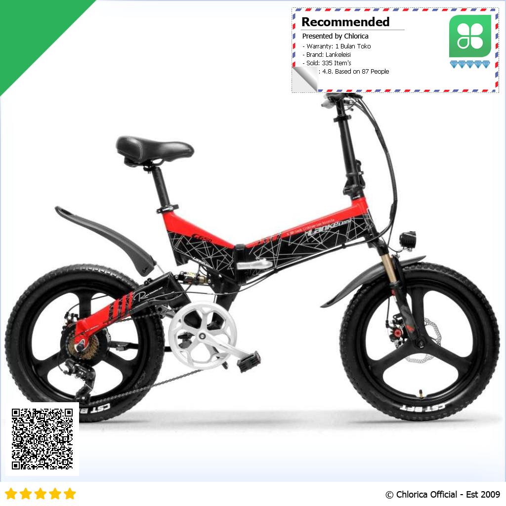 Lankeleisi Sepeda Listrik Lipat Folding Bike Smart Deluxe 48V 10.4Ah G650