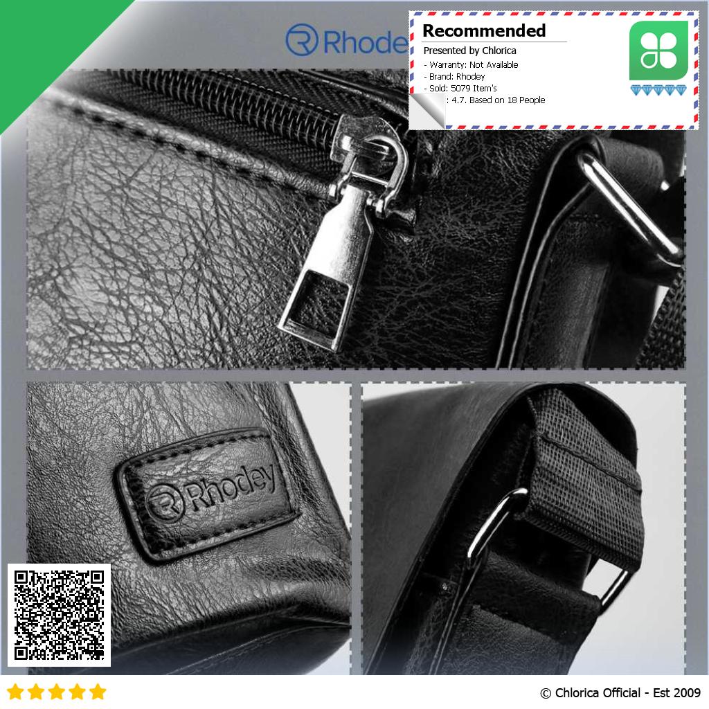 Rhodey Tas Selempang Bisnis Pria Elegant Messenger Bag PU Leather 9906