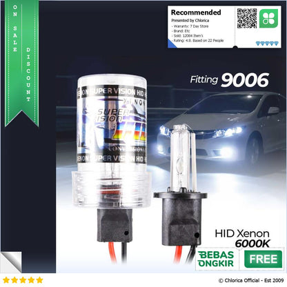 FORAUTO Lampu Depan Mobil Headlamp HID Xenon Cool White 35W 1 PCS