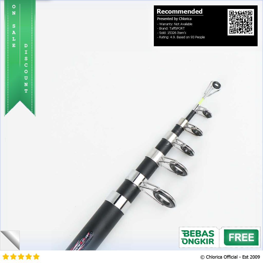 TaffSPORT GHOTDA Tongkat Joran Pancing Fishing Rod Portable Telescopic C562L