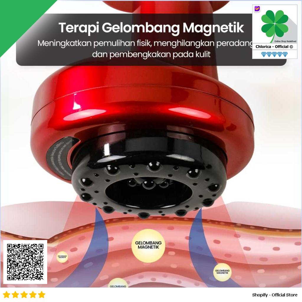 MOFAIJANG Alat Pijat Bekam Magnetik Electric Therapy 9 Gears Recharge DS 1880