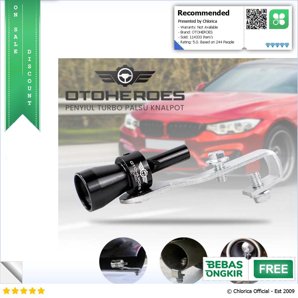 OTOHEROES Penyiul Turbo Palsu Knalpot Mobil Car Whistler 1000 2400cc TUR007