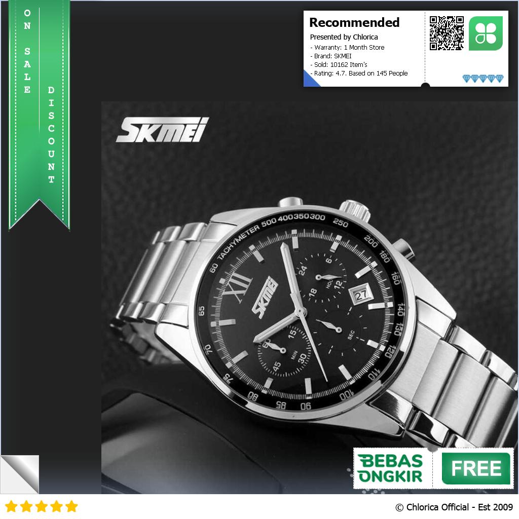 SKMEI Jam Tangan Analog Pria Anti Air 30M 9096CS