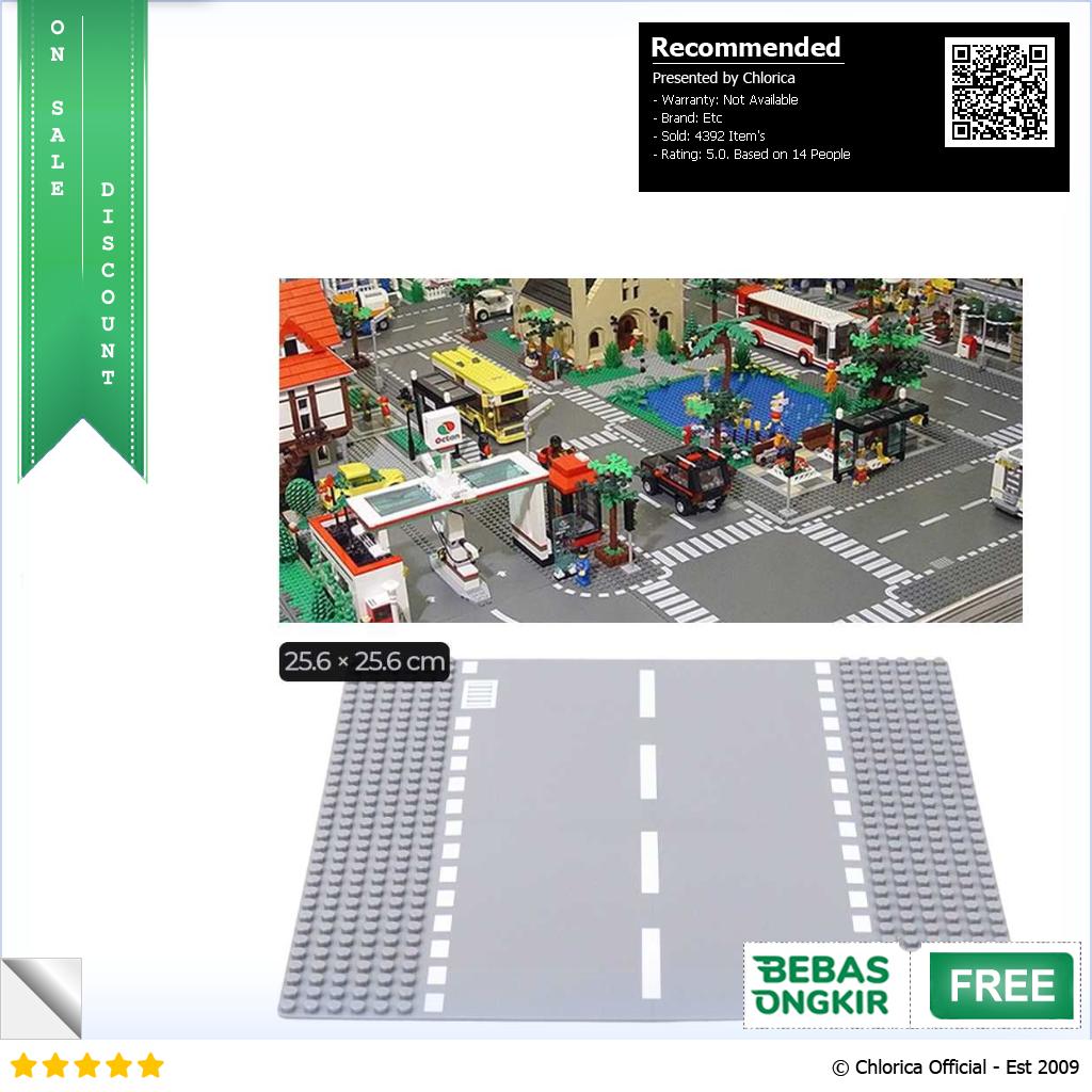 KACUU Base Plate Jalan Raya LEGO Building Blocks Road 25.6x25.6cm KA EN 213