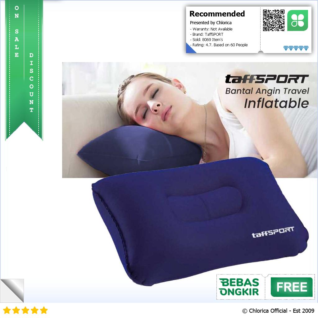 TaffSPORT Bantal Angin Travel Camping Inflatable Pillow 380x240mm BAT23