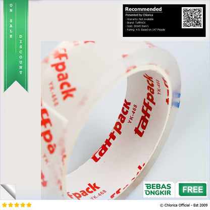 TaffPACK Lakban Waterproof Dapur Kitchen Sink Seal Tape 3M YK 468