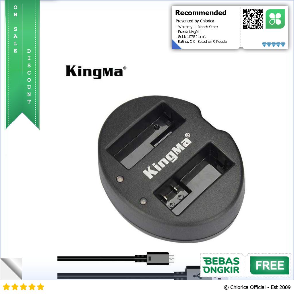 KingMa Charger Baterai 2 Slot Canon 550D 600D 650D 700D Rebel T2i BM015 LPE8