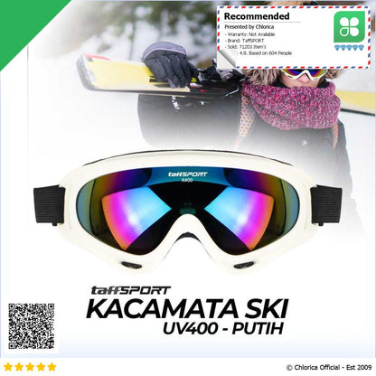 TaffSPORT Kacamata Olahraga Sport Goggles Ski Airsoft Polarized UV400 X400