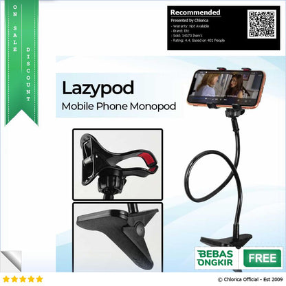 Lazypod Stand Holder Penyangga Smartphone Tablet Monopod Tripod 8 1