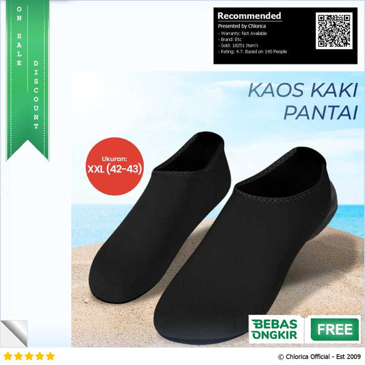 MWSC Kaos Kaki Pantai Slip On Aqua Beach Slippers XH802