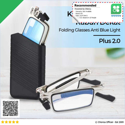 FANCC Kacamata Baca Rabun Dekat Glasses Anti Blue Light Lensa Plus F400