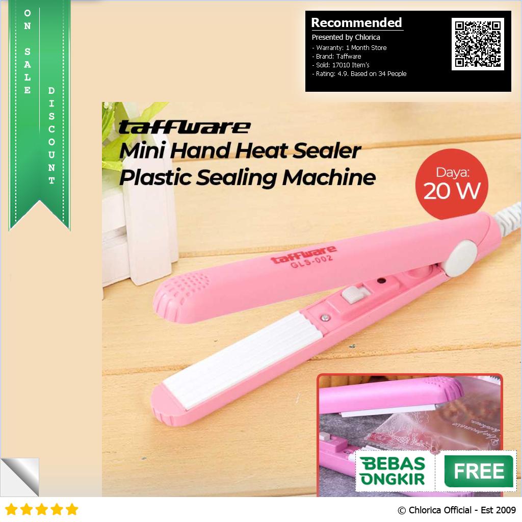 Taffware Mini Hand Heat Sealer Plastik Sealing Machine 20W GLS 002