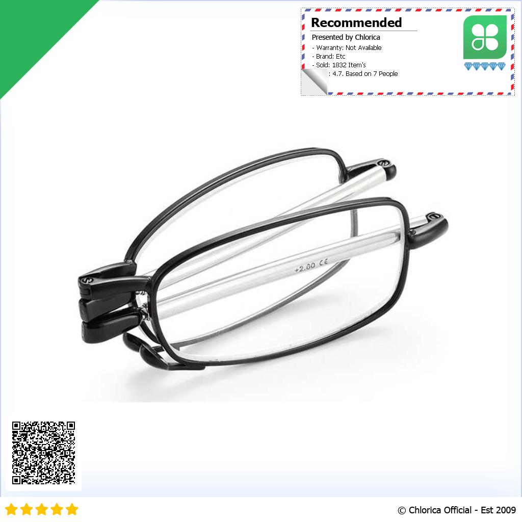 KLASSNUM Kacamata Baca Rabun Dekat Folding Reading Glasses Lensa Plus HM642