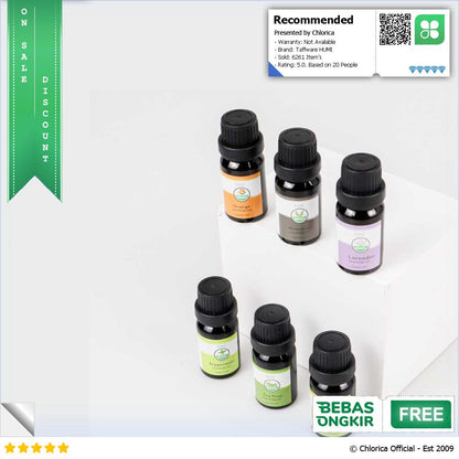 Taffware HUMI Pure Essential Oils Minyak Aromatherapy 10ml 6PCS K E7