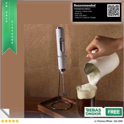 HONGXIN Hand Mixer Mini 2 in 1 Pengocok Telur Whisk Milk Frother HM23