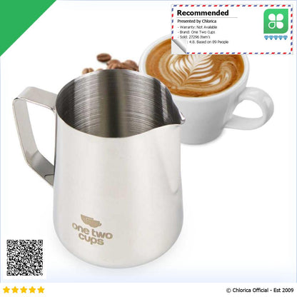 One Two Cups Milk Jug Latte Art Gelas Susu Kopi Espresso Frother Foam J068