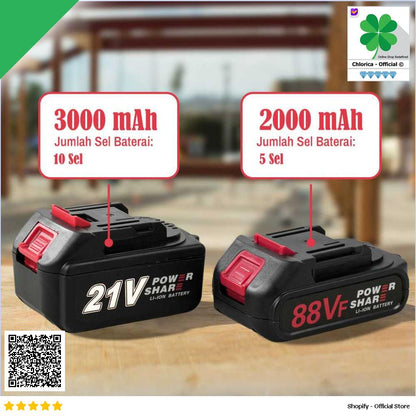 Baterai Lithium 5C BL1850 Electric Power Tool 21V 88Vf