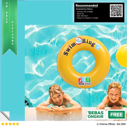 VKTECH Ban Renang Anak Pelampung PVC Inflatable Swimming Ring V03