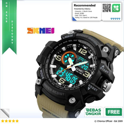 SKMEI Jam Tangan Digital Analog Pria 1283