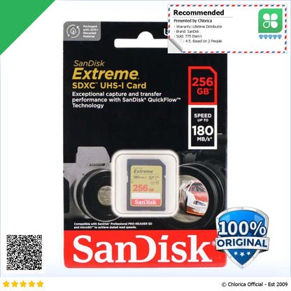 SanDisk Extreme SDXC UHS I Card V30 U3 Class SDSDXV