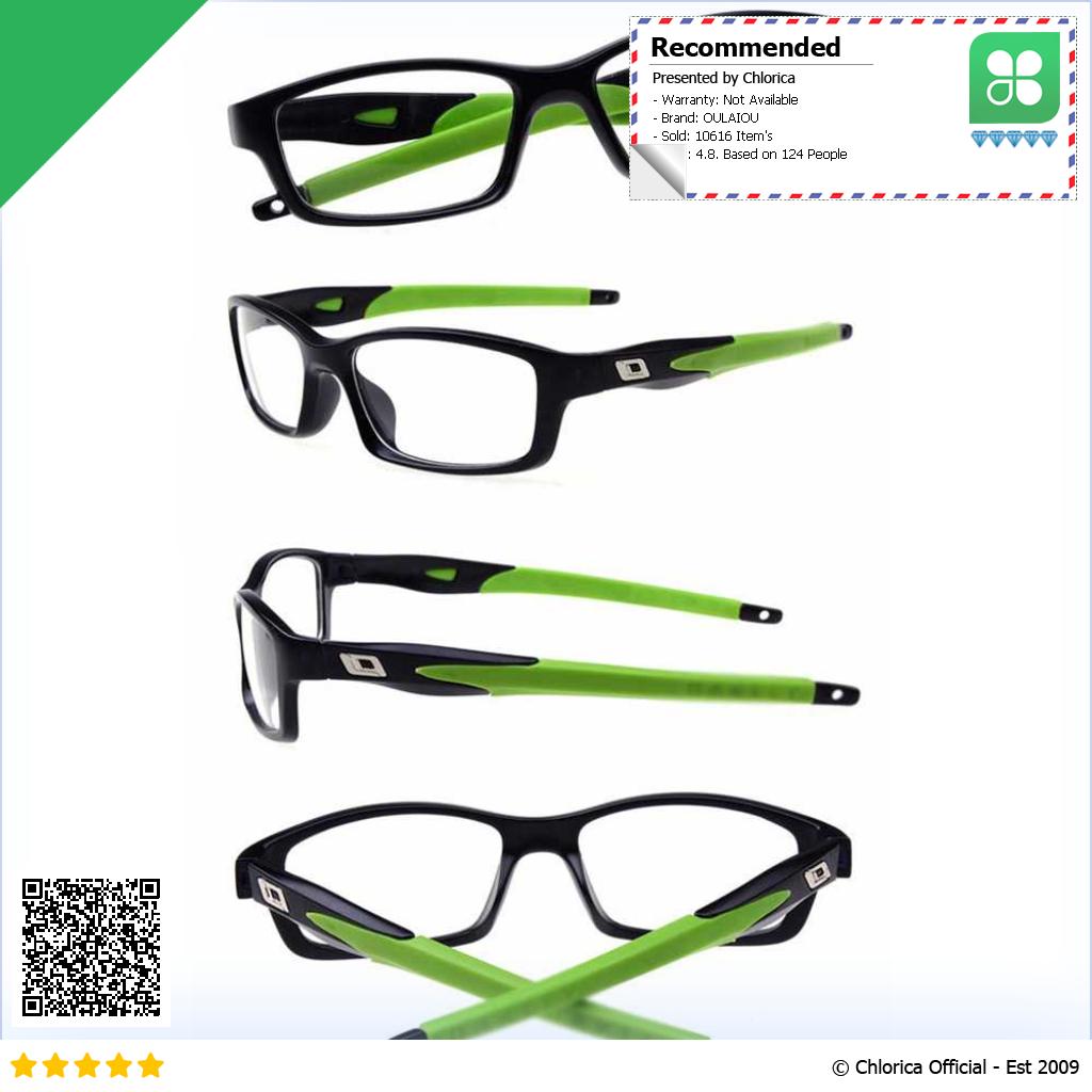 OULAIOU Kacamata Sporty Outdoor Glasses Silicone Frame 9837