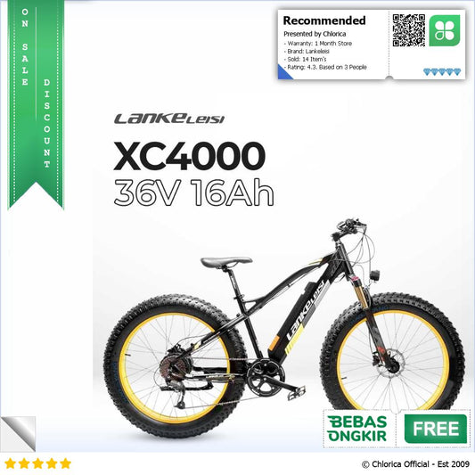 Lankeleisi Sepeda Listrik Gunung MTB 36V 16Ah XC4000