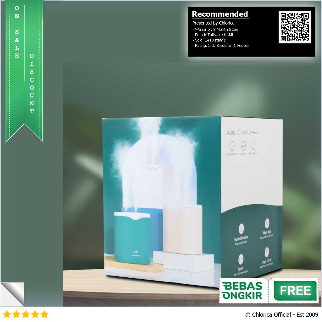 Taffware HUMI Humidifier Aromatherapy Oil Diffuser Double Spray 2000ml H2000