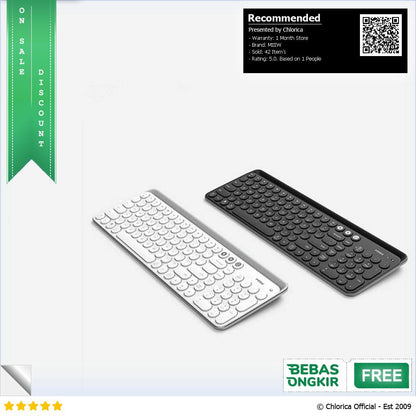 MIIIW Wireless Bluetooth Dual Mode Keyboard 104 Keys 2.4GHz MWBK01