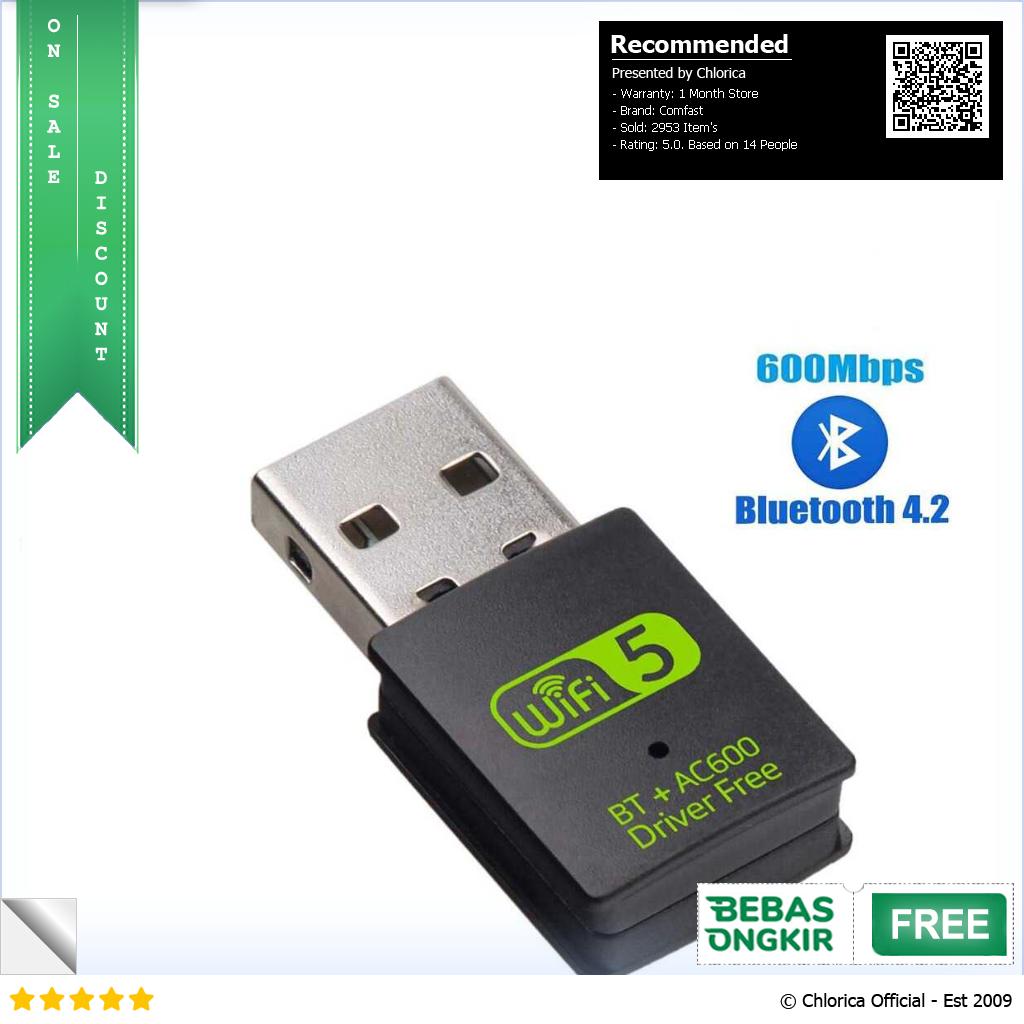 Comfast Mini USB WiFi Bluetooth 2in1 Dongle Dual Band 802.11AC 600Mbps K605