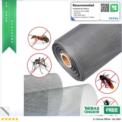 AWECOZEZQ Kasa Nyamuk Jaring Jendela Ventilasi Mosquito Net PP Nano AW15