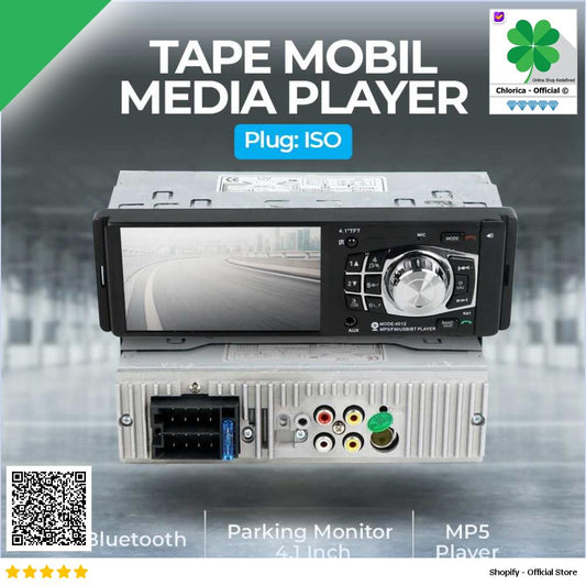 AMPrime Tape Mobil Audio Media Player LCD 4.1 Inch Rear Camera 4012