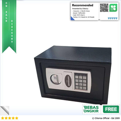 TaffGUARD Kotak Brankas Hotel Mini Password Safe Deposit Box EB20 EB25