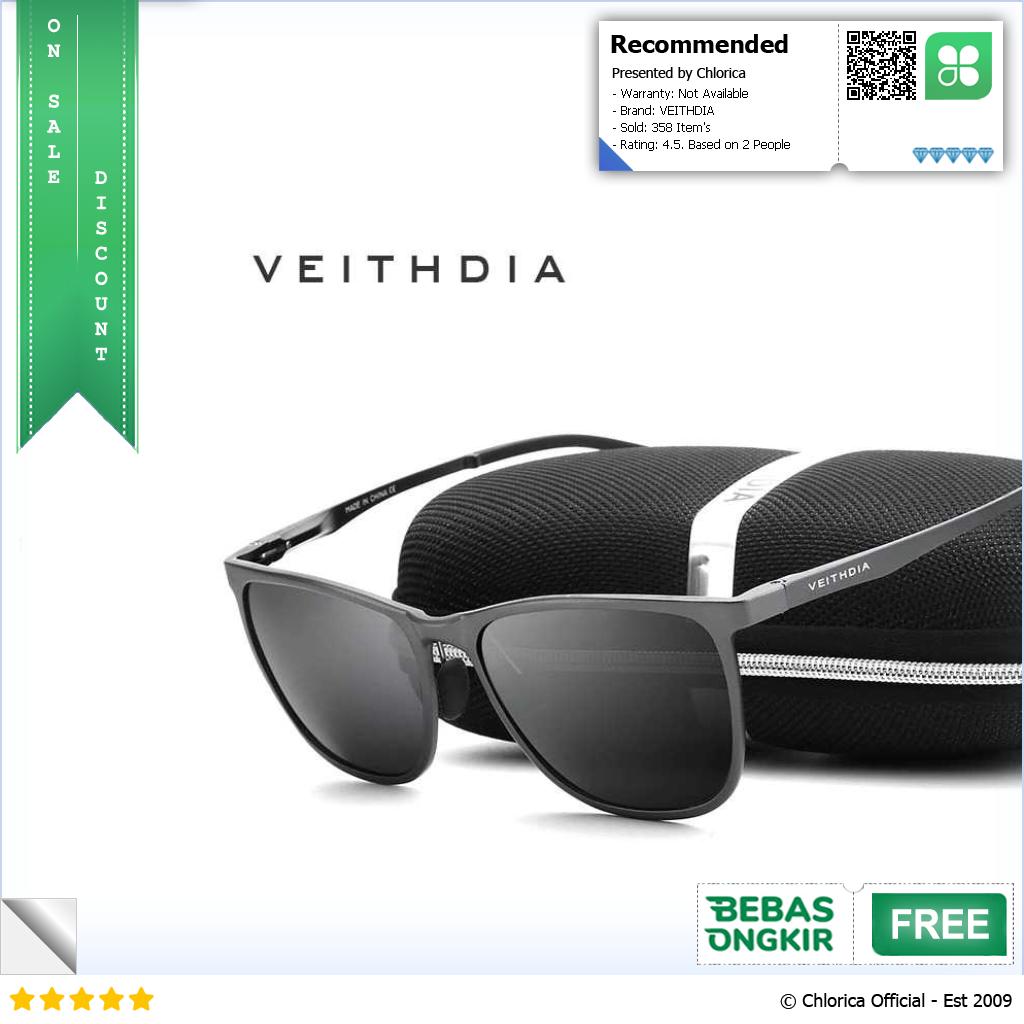 VEITHDIA Kacamata Retro Unisex UV Protection Polarized Sunglasses 6623