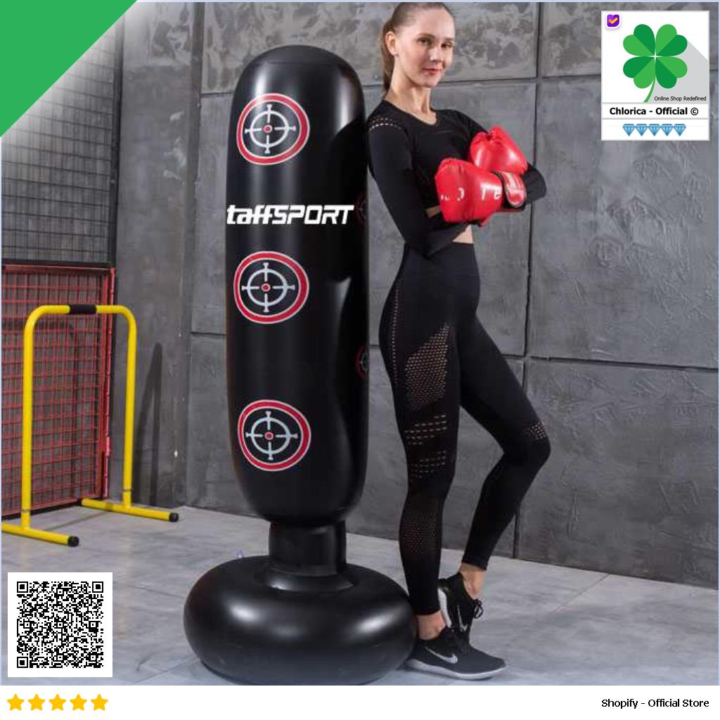 TaffSPORT Vertical Punching Bag Tiang Samsak Tinju Inflatable 160 cm DS0097