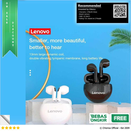 Lenovo TWS Earphone Bluetooth 5.0 Noise Reduction Waterproof 250mAh HT38