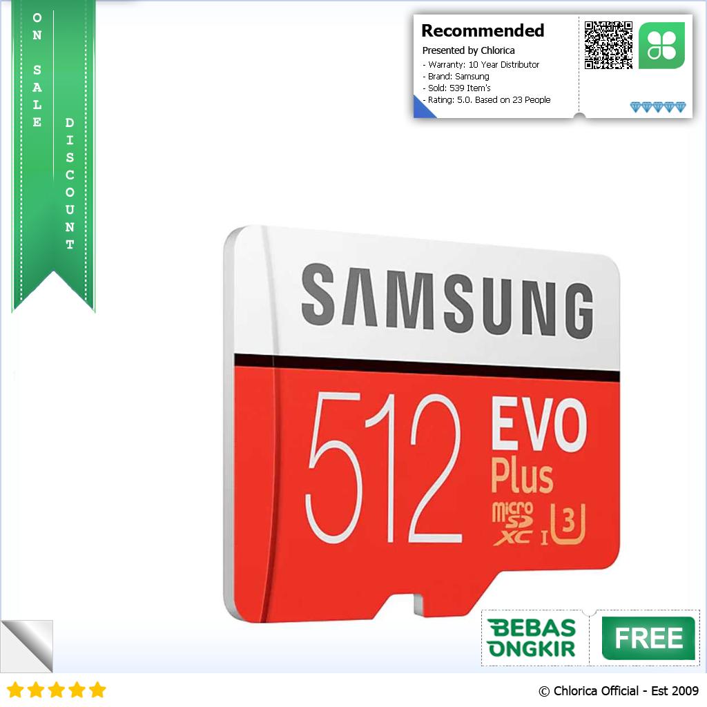 Samsung MicroSDXC EVO Plus Class 10 UHS 1 with Adapter MB MC512HA CN Version