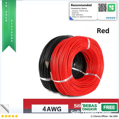 ALLWELL Kabel AWG Silicone Extra Soft Temperature Resistant Wire 1M MU 5