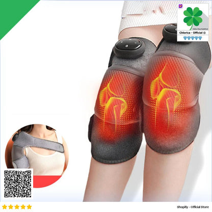 Moajaza Alat Pijat Lutut Terapi Heating Knee Pad 3 Mode Getar D102