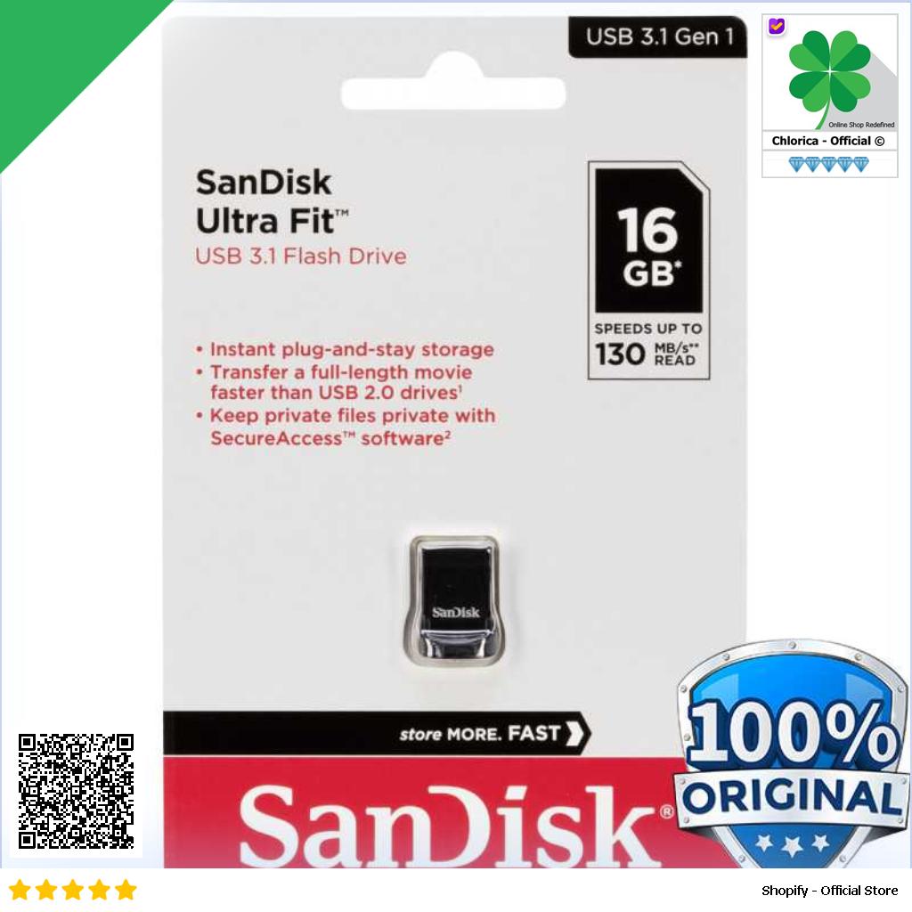 SanDisk Ultra Fit Flashdisk USB 3.1 Gen 1 SDCZ430