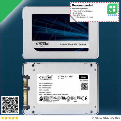 Crucial MX500 SSD 560MB s SATA III 2.5 Inch