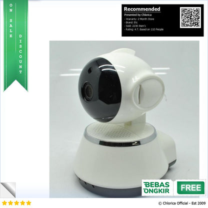 Wireless IP Camera CCTV 1 4 Inch CMOS 720P Night Vision V380 Pro