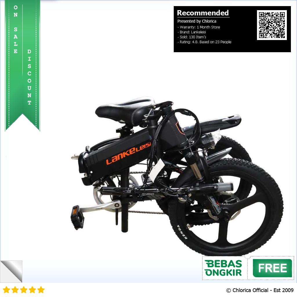 Lankeleisi Sepeda Listrik Lipat Folding Bike Moped 48V 10Ah G300