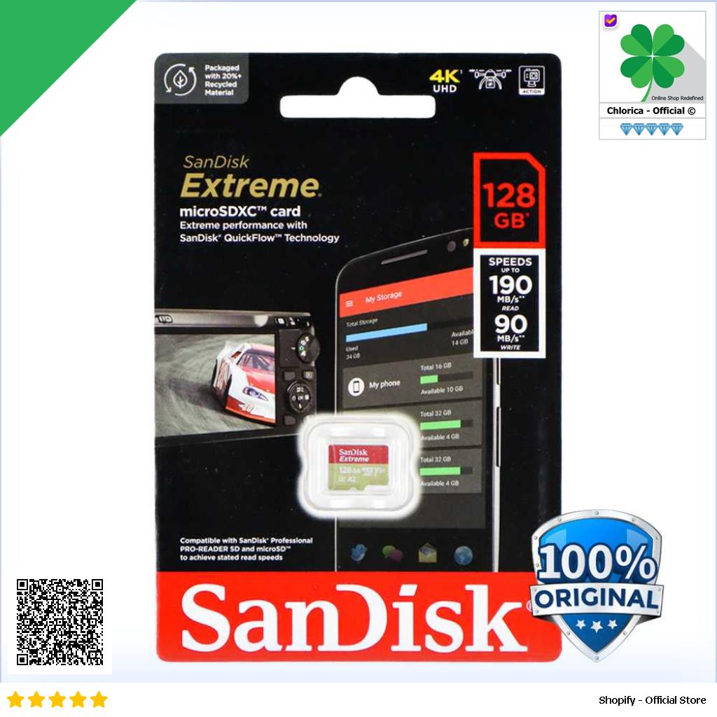 SanDisk Extreme microSDXC V30 A2 U3 170MB s 190MB s