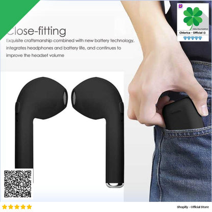 Mini Earphone Airpods Bluetooth 4.2 with Charging Case i7S TWS