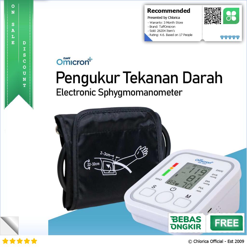 TaffOmicron Pengukur Tekanan Darah Tensimeter Sphygmomanometer BW 3205