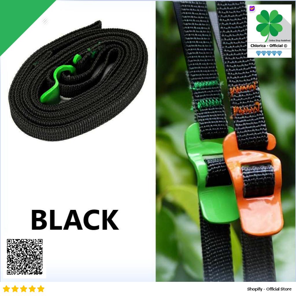 TaffGUARD Strap Tali Pengikat Barang Camping Rope Metal Quick Hook BC098K