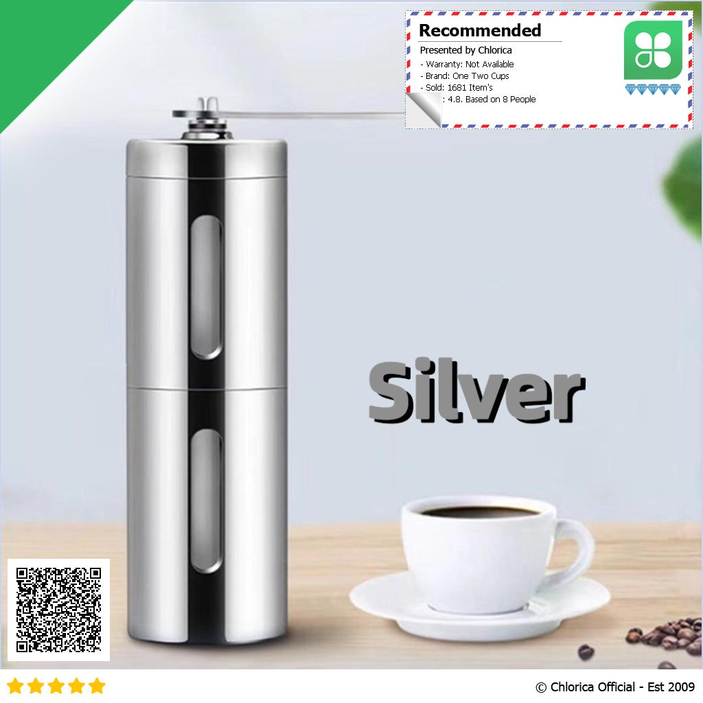 One Two Cups Alat Penggiling Kopi Manual Coffee Grinder Adjustable 60g RH200