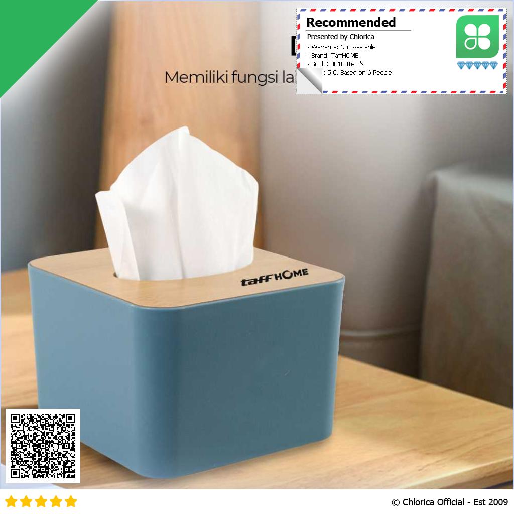 TaffHOME Kotak Tisu Kayu Multifungsi Wooden Tissue Box ZJ003