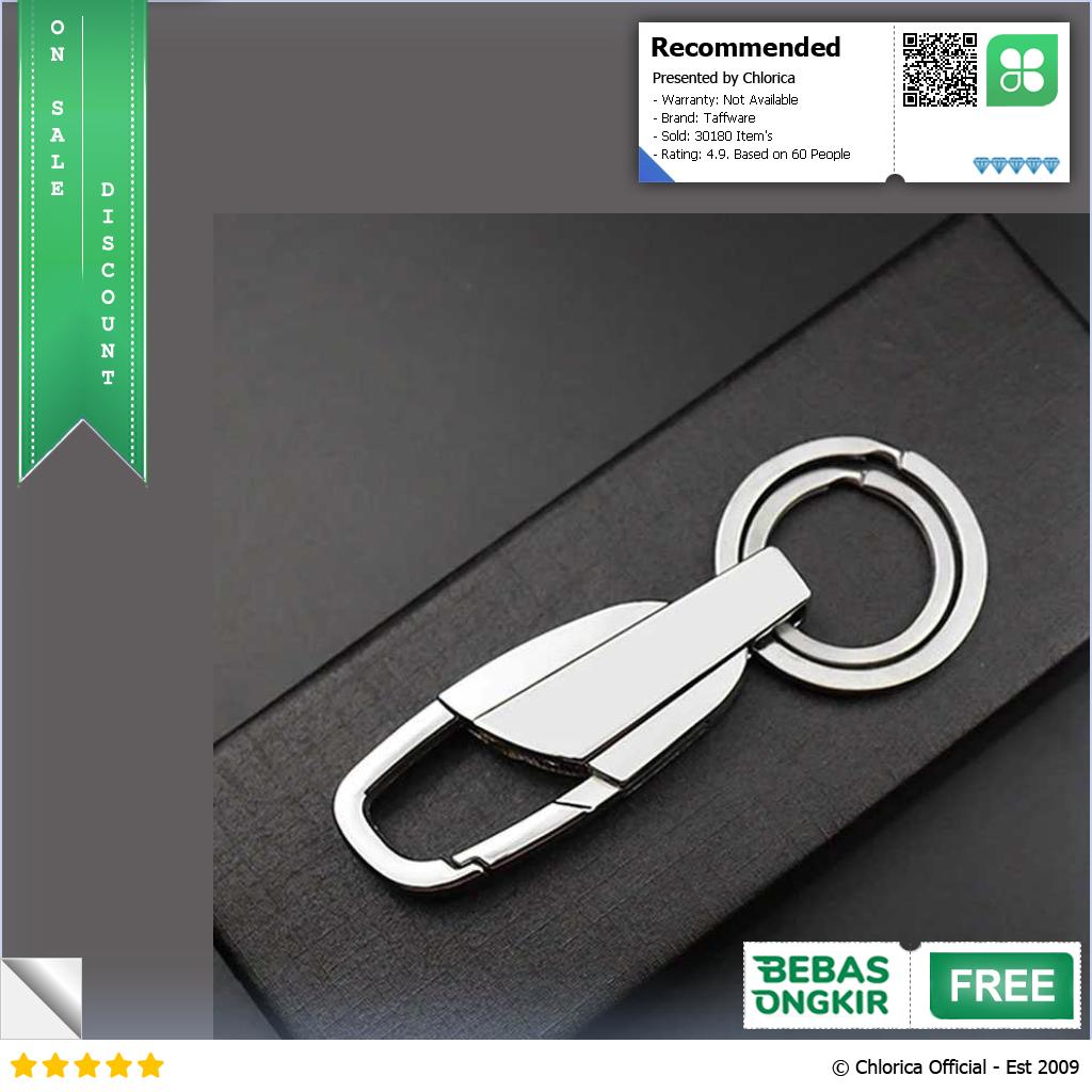 Taffware Gantungan Kunci Carabiner Keychain Stainless Steel K372