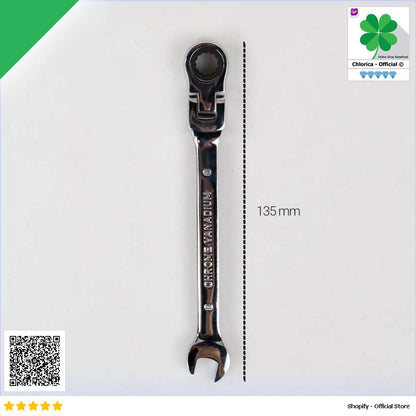 OLOEY Kunci Pas Dual Head Combination Ratchet Wrench Flexible Head CL6 24